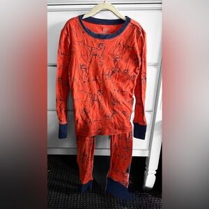 GAP Kids Dinosaur Pajama Set - Orange and Navy